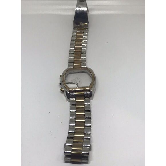 Michael Kors Watch Bracelet Links Case Use For Parts Used Band Z275 20mm Twotone - Picture 1 of 4